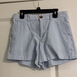 Classic Blue Striped Women's Shorts